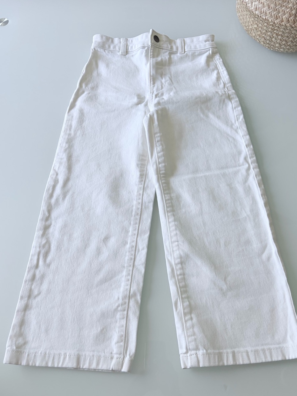 Nordstrom Girls White Casual Denim Pants Sz 10